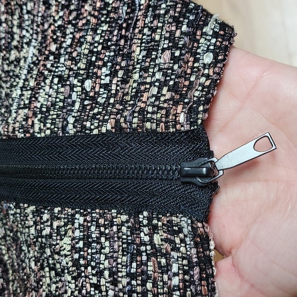 Lafayette 148 Tweed Midi Skirt Zip Split - Picture 9 of 14